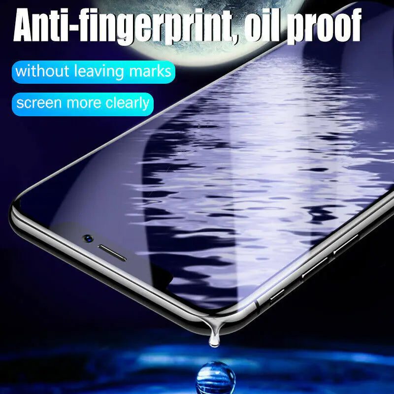 2PCS Hydrogel Screen Protector For iPhone 15 14 13 12 11 Pro Max SE X XS XR 8 7